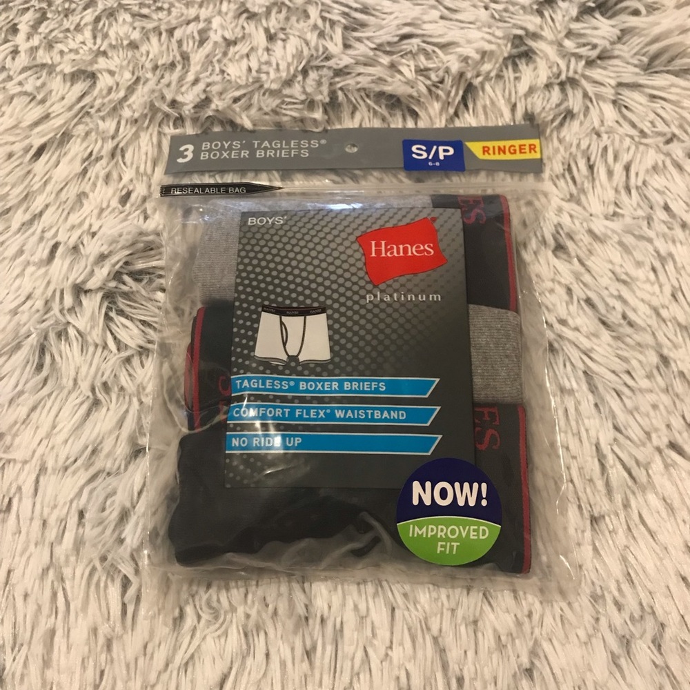Hanes Platinum Boy’s Tagless Boxer Briefs